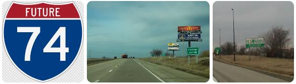Interstate 74 in Illinois
