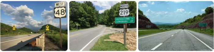 US 48 in West Virginia